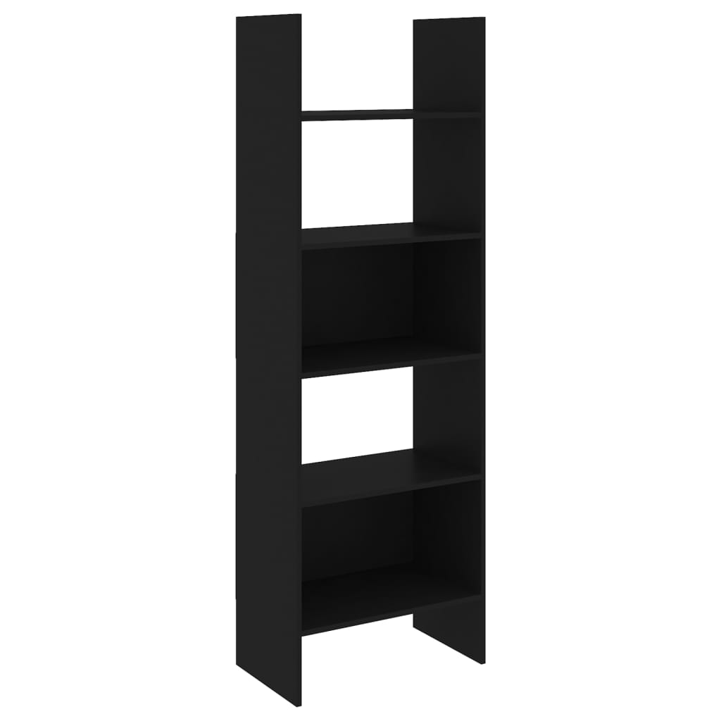 Bookcase black 60x35x180 cm made of wood