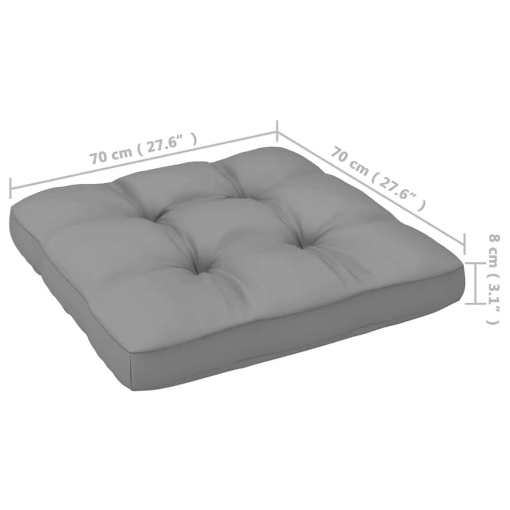 2-seater garden sofa with cushions in solid pine wood