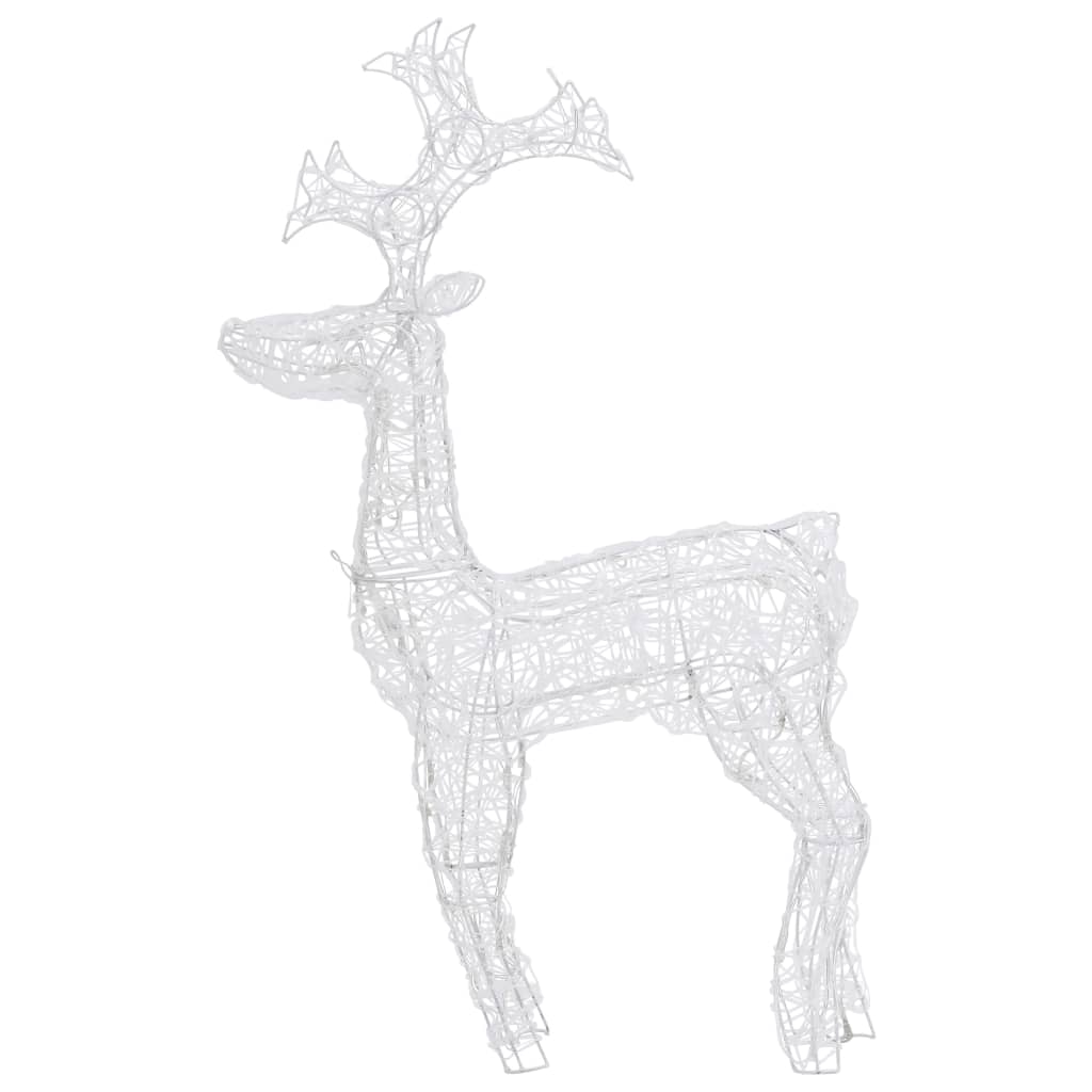 LED reindeer Christmas decoration 90 LEDs 60x16x100 cm acrylic