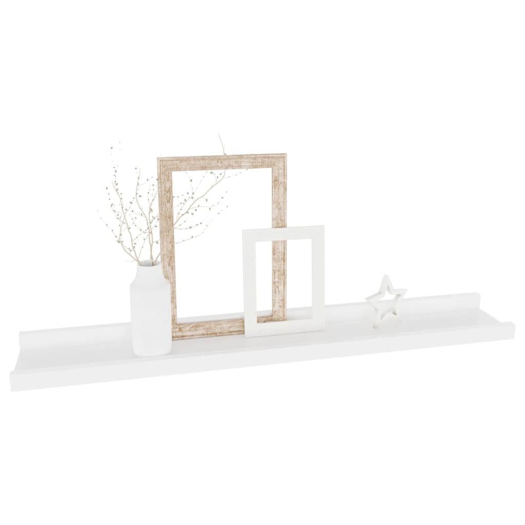 Etagères murales 4 pcs Blanc 60x9x3 cm