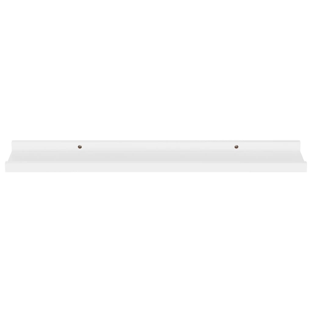 Etagères murales 4 pcs Blanc 60x9x3 cm
