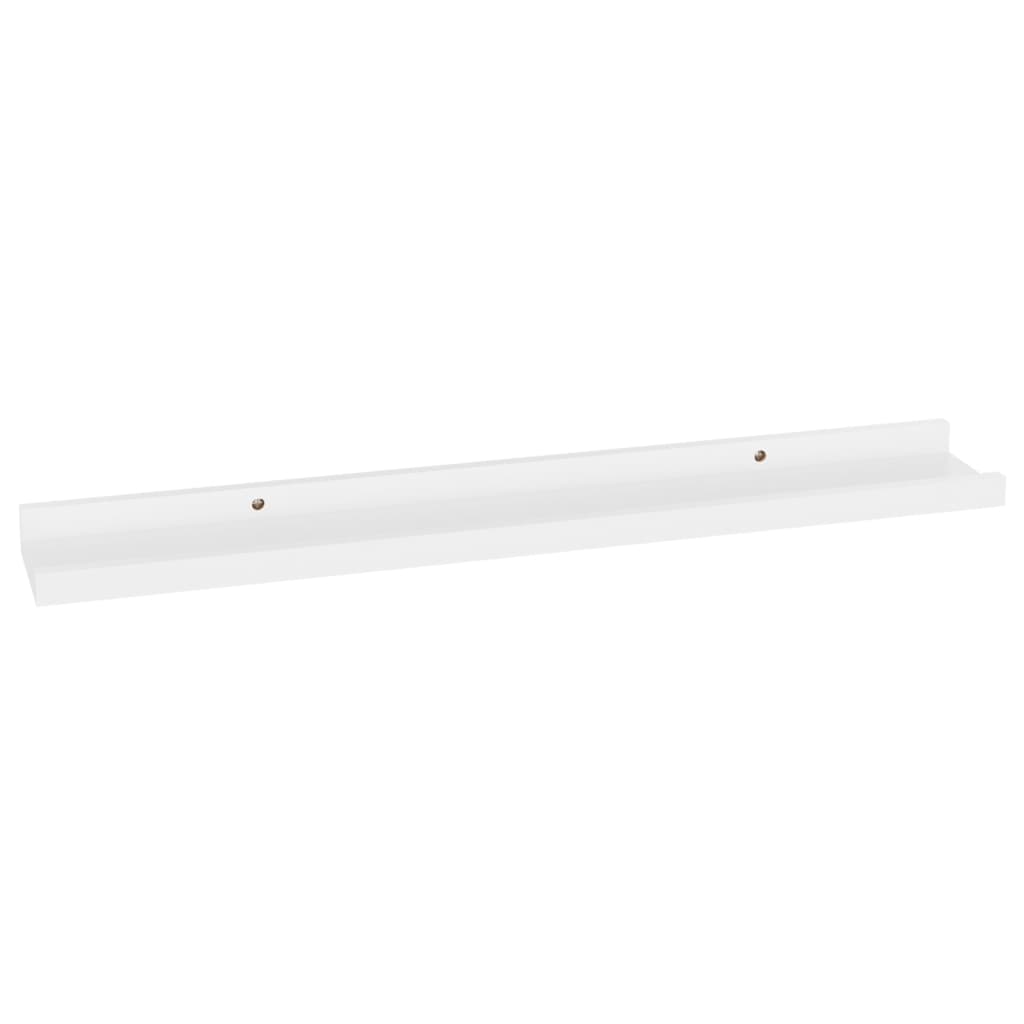 Etagères murales 4 pcs Blanc 60x9x3 cm