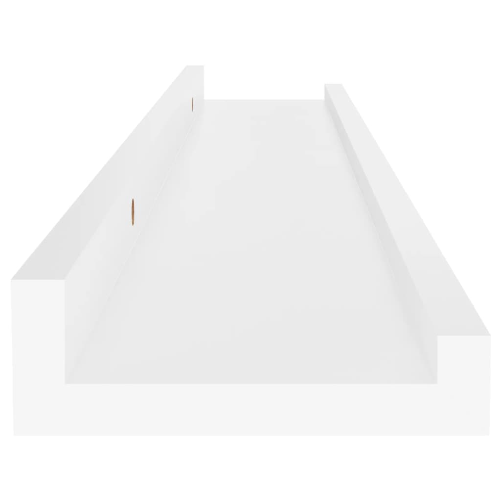 Etagères murales 4 pcs Blanc 60x9x3 cm