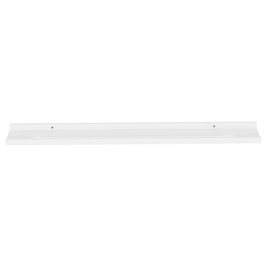 Wall shelves 4 pcs. White 100x9x3 cm