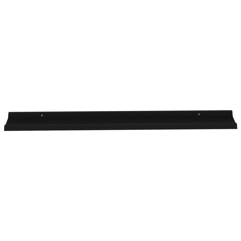 Etagères murales 4 pcs Noir 115x9x3 cm