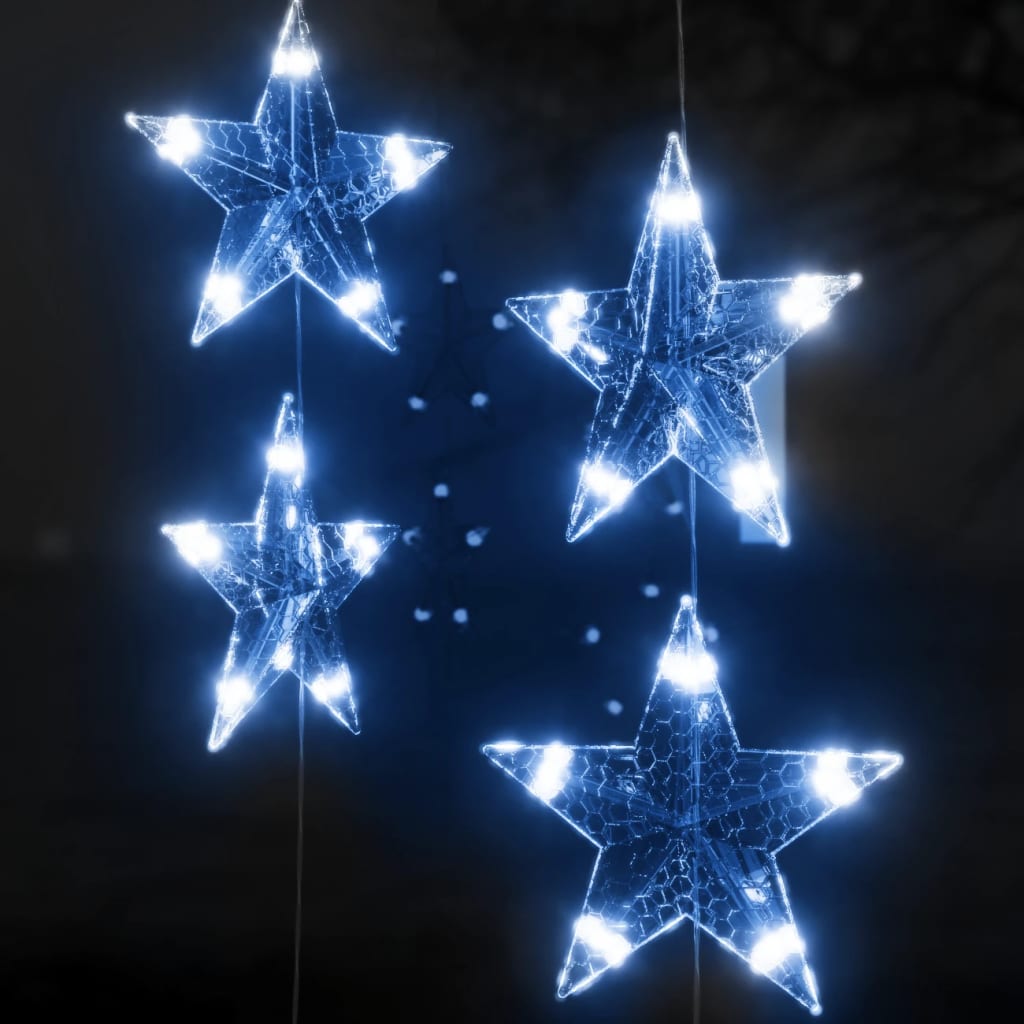 LED star curtain fairy lights 500 LED blue 8 functions