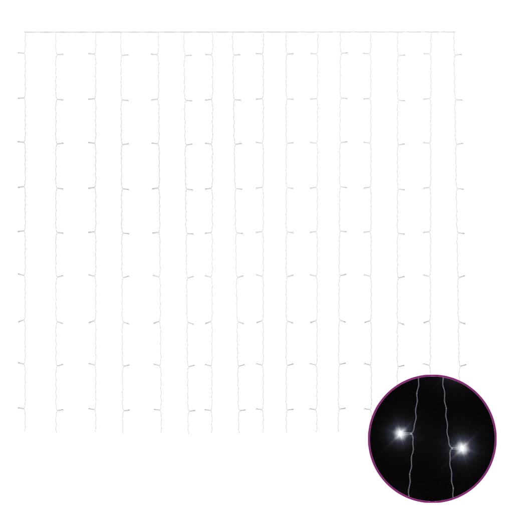 LED light curtain 3x3 m 300 LED cold white 8 functions