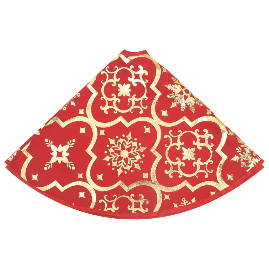Luxury Christmas tree blanket with sock red 122 cm fabric