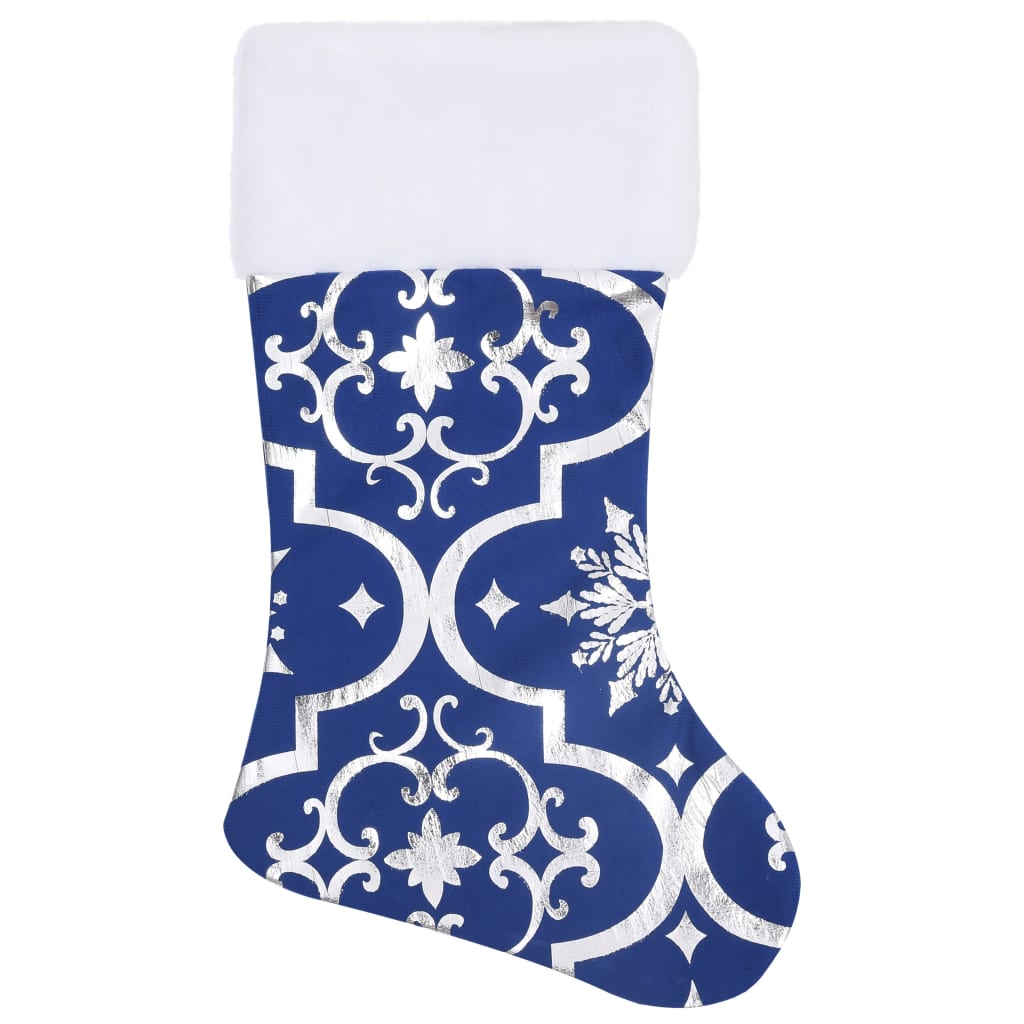 Luxury Christmas tree blanket with sock blue 122 cm fabric