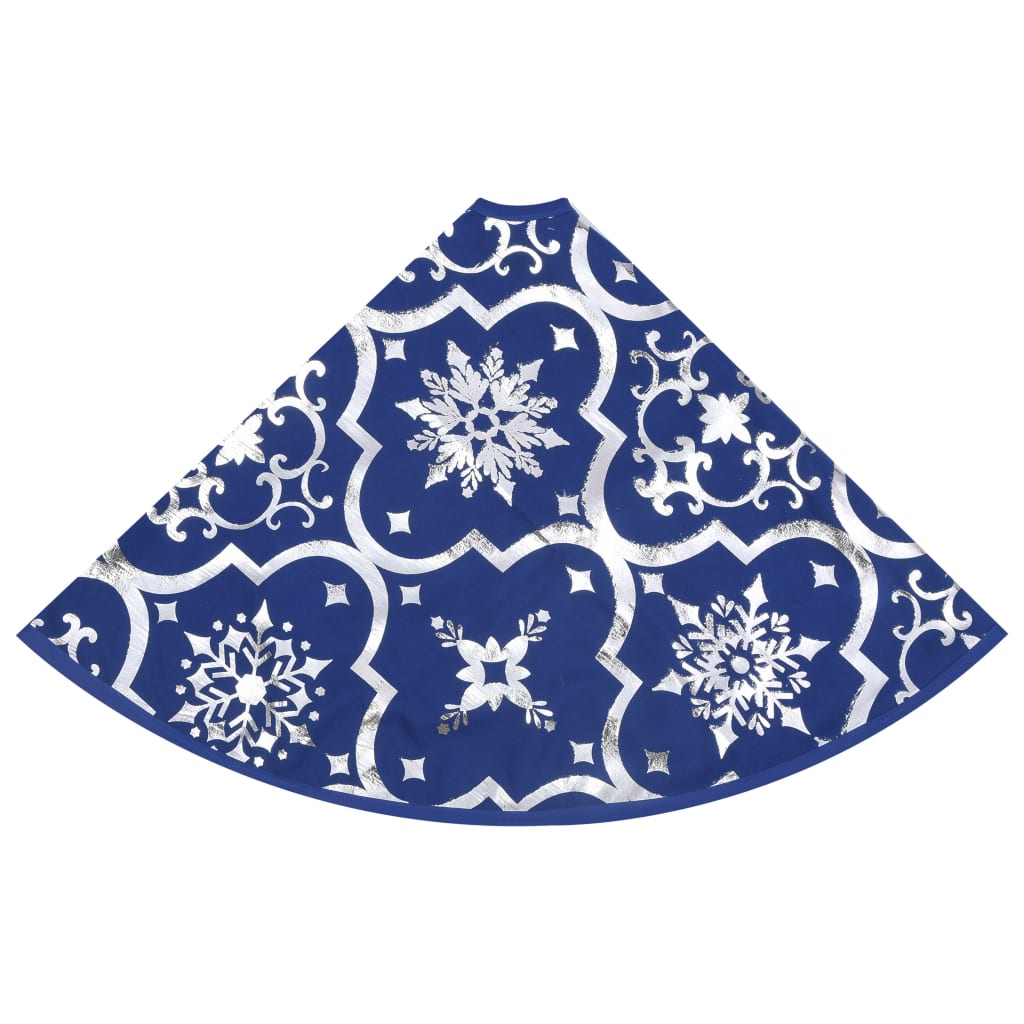 Luxury Christmas tree blanket with sock blue 122 cm fabric