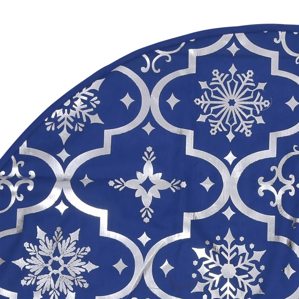 Luxury Christmas tree blanket with sock blue 122 cm fabric
