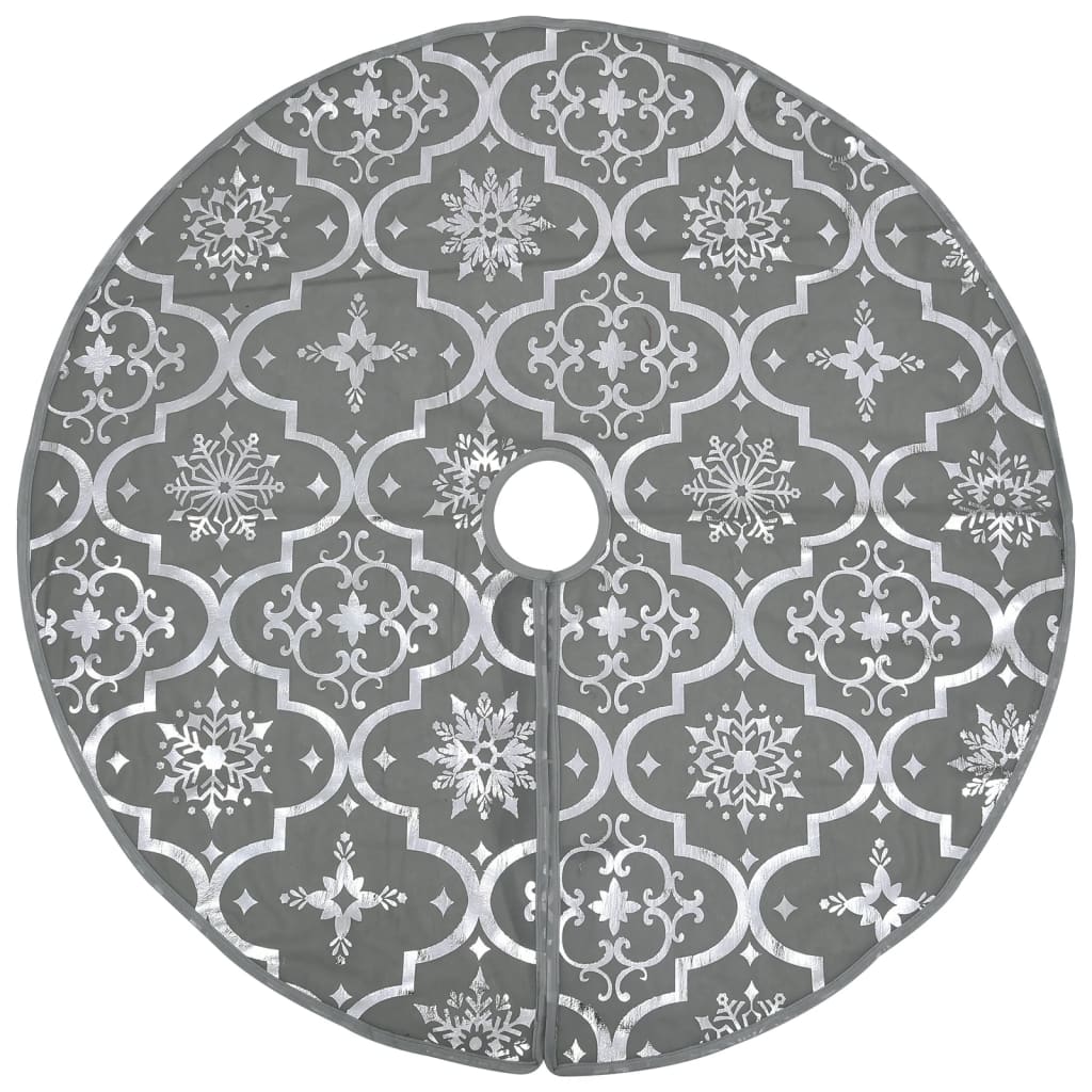 Luxury Christmas Tree Blanket with Sock Gray 122cm Fabric