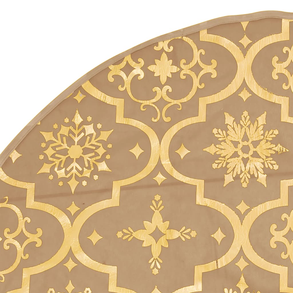 Luxury Christmas tree blanket with sock yellow 150 cm fabric