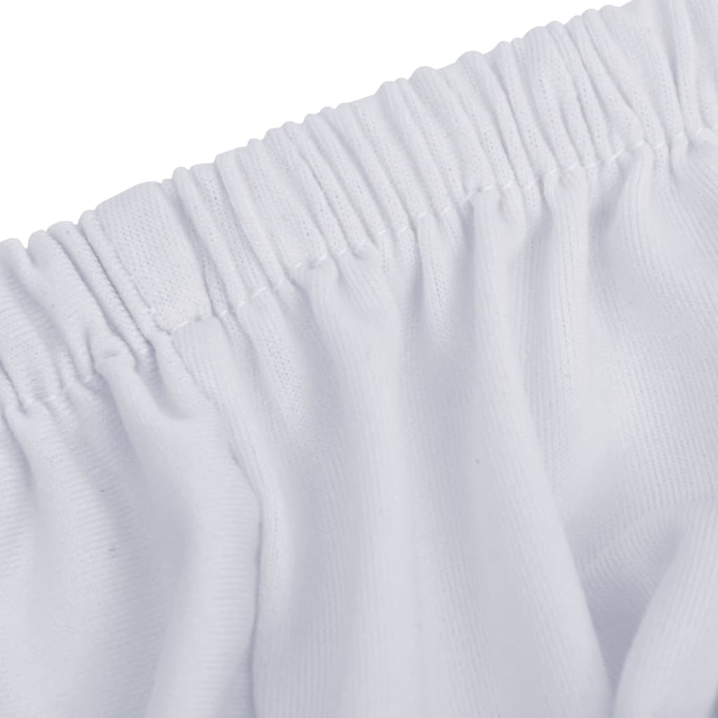 Housse de canapé extensible 3 places jersey polyester blanc