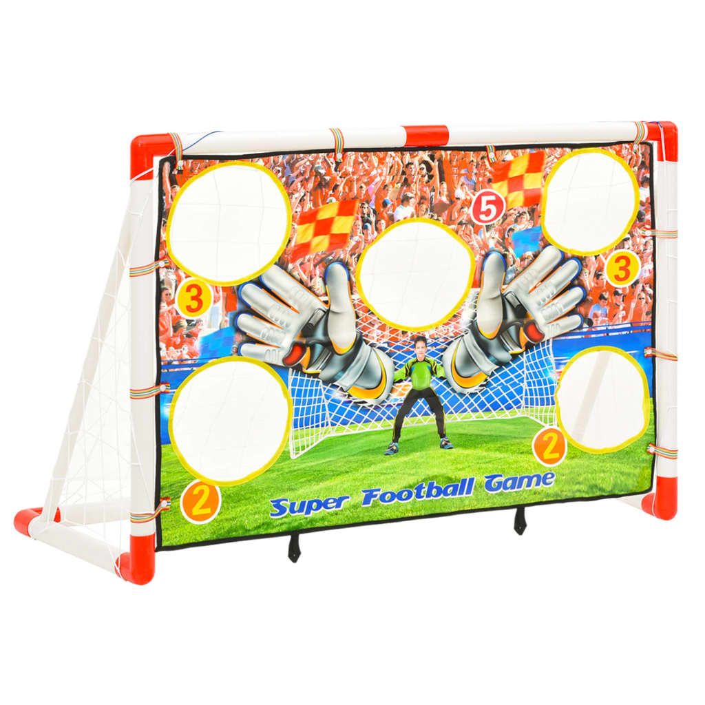 Football goal set with goal wall 120x51x77.5 cm