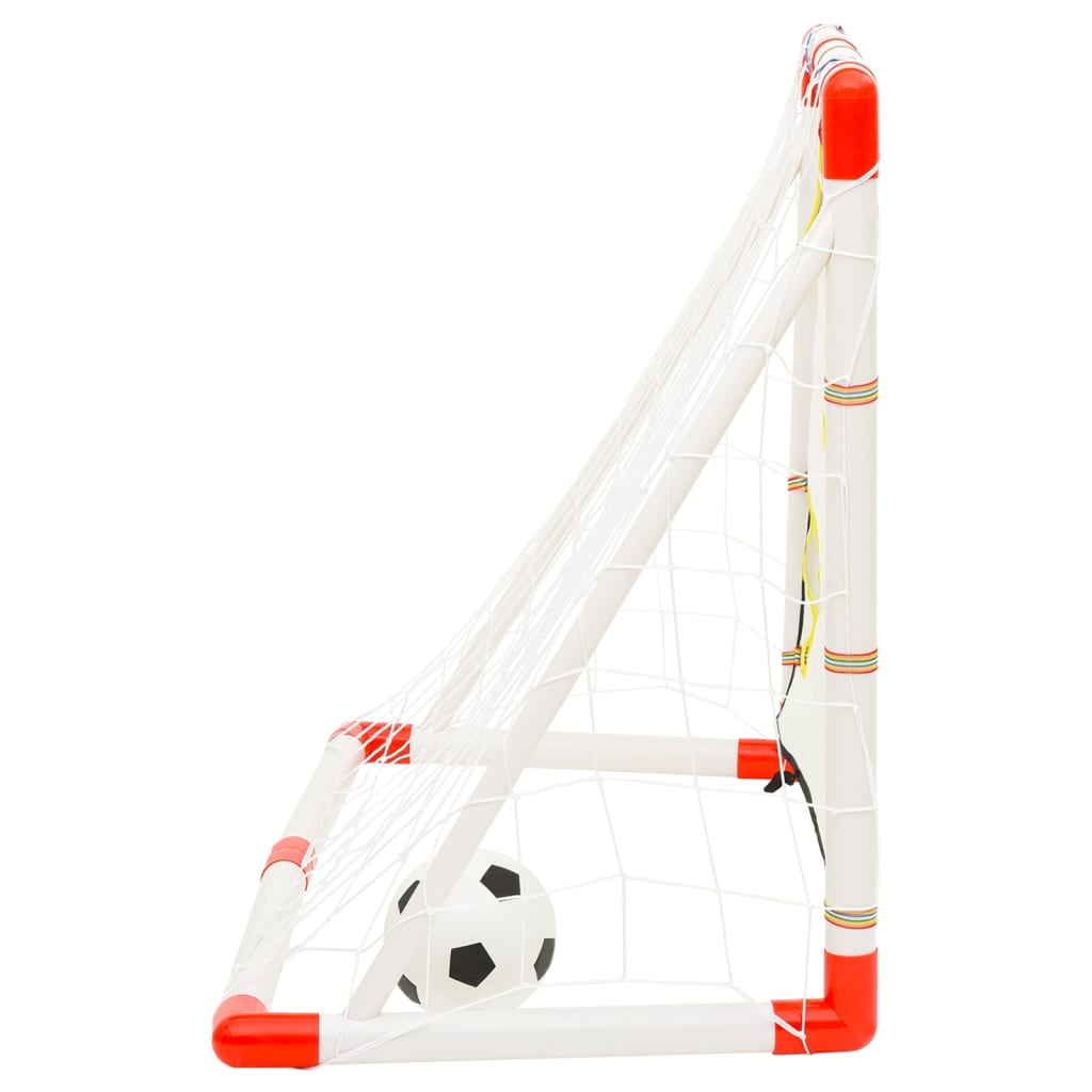 Football goal set with goal wall 120x51x77.5 cm