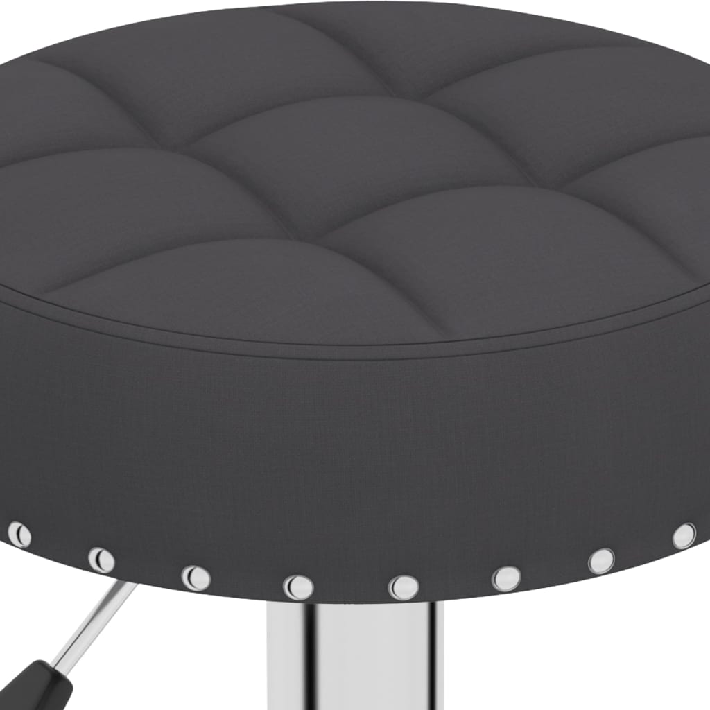 Bar stools 2 pcs. Black fabric