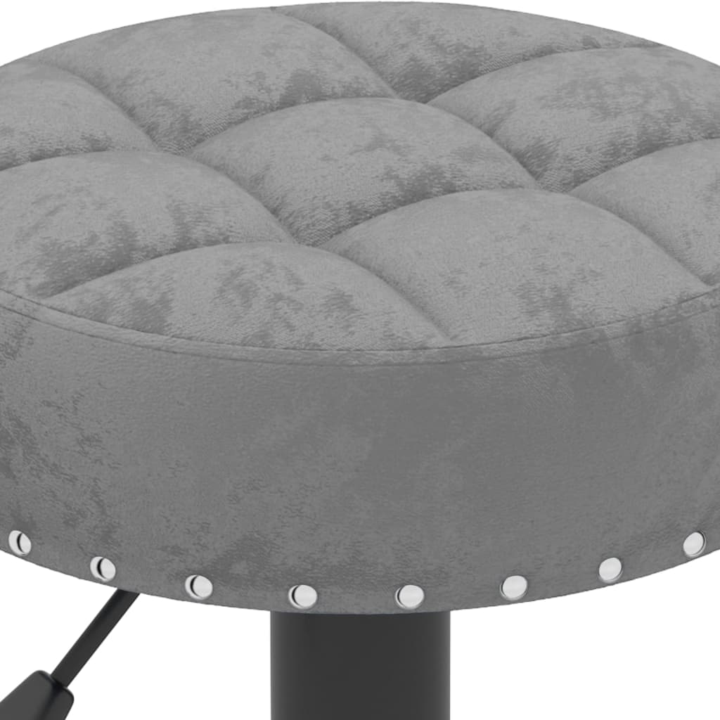 Bar stools 2 pcs. Dark gray velvet