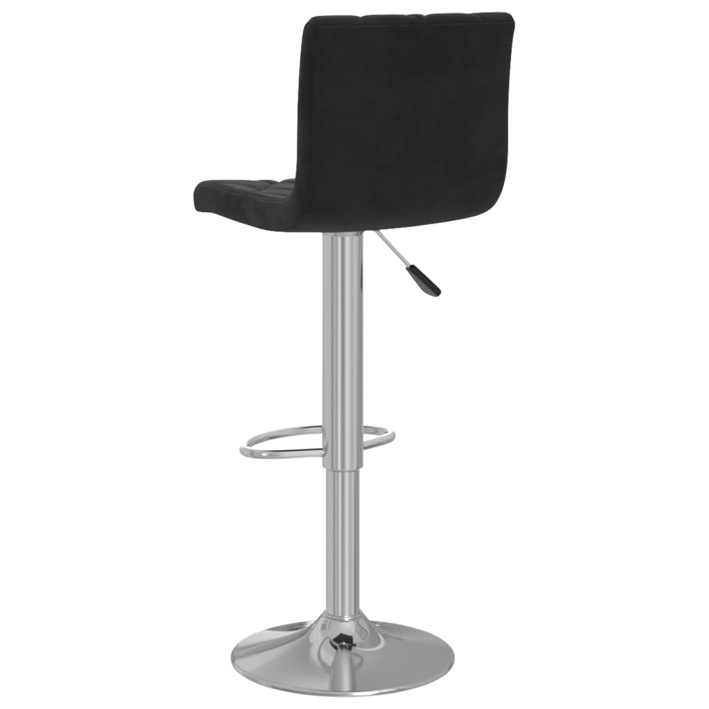 Tabourets de bar 2 pcs Velours noir