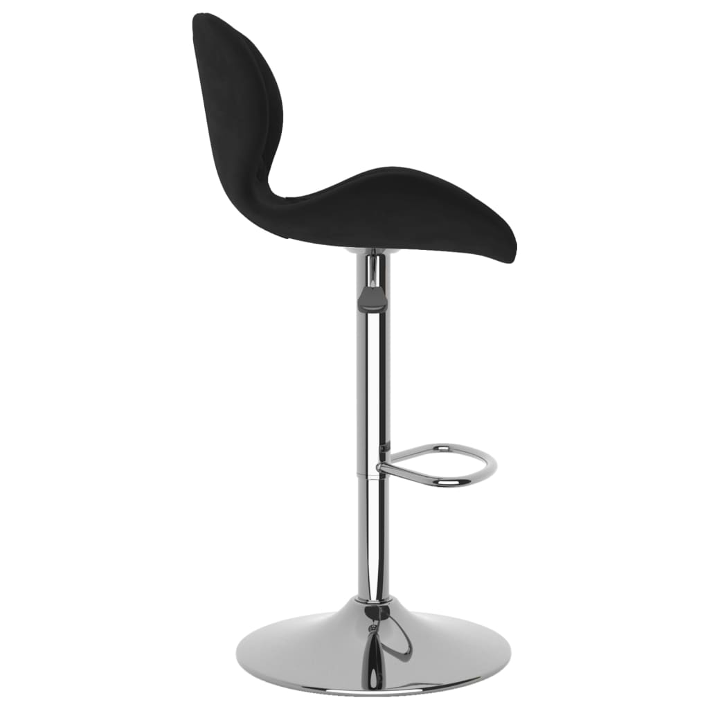 Tabourets de bar 2 pcs Velours noir