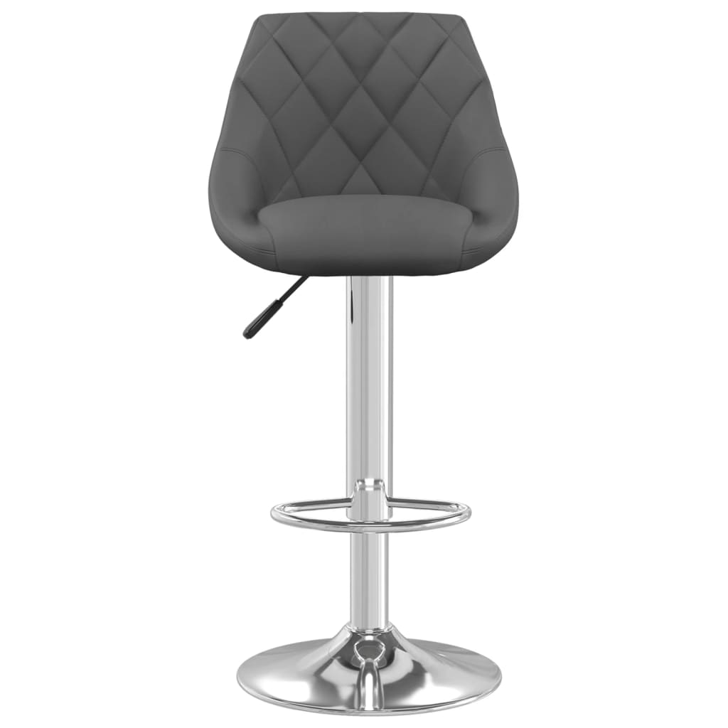 Bar stools 2 pcs. Dark gray velvet