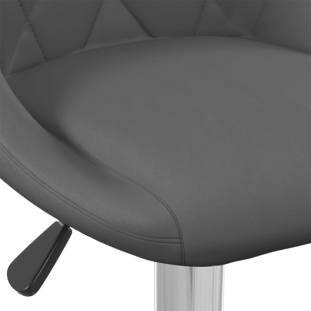 Bar stools 2 pcs. Dark gray velvet