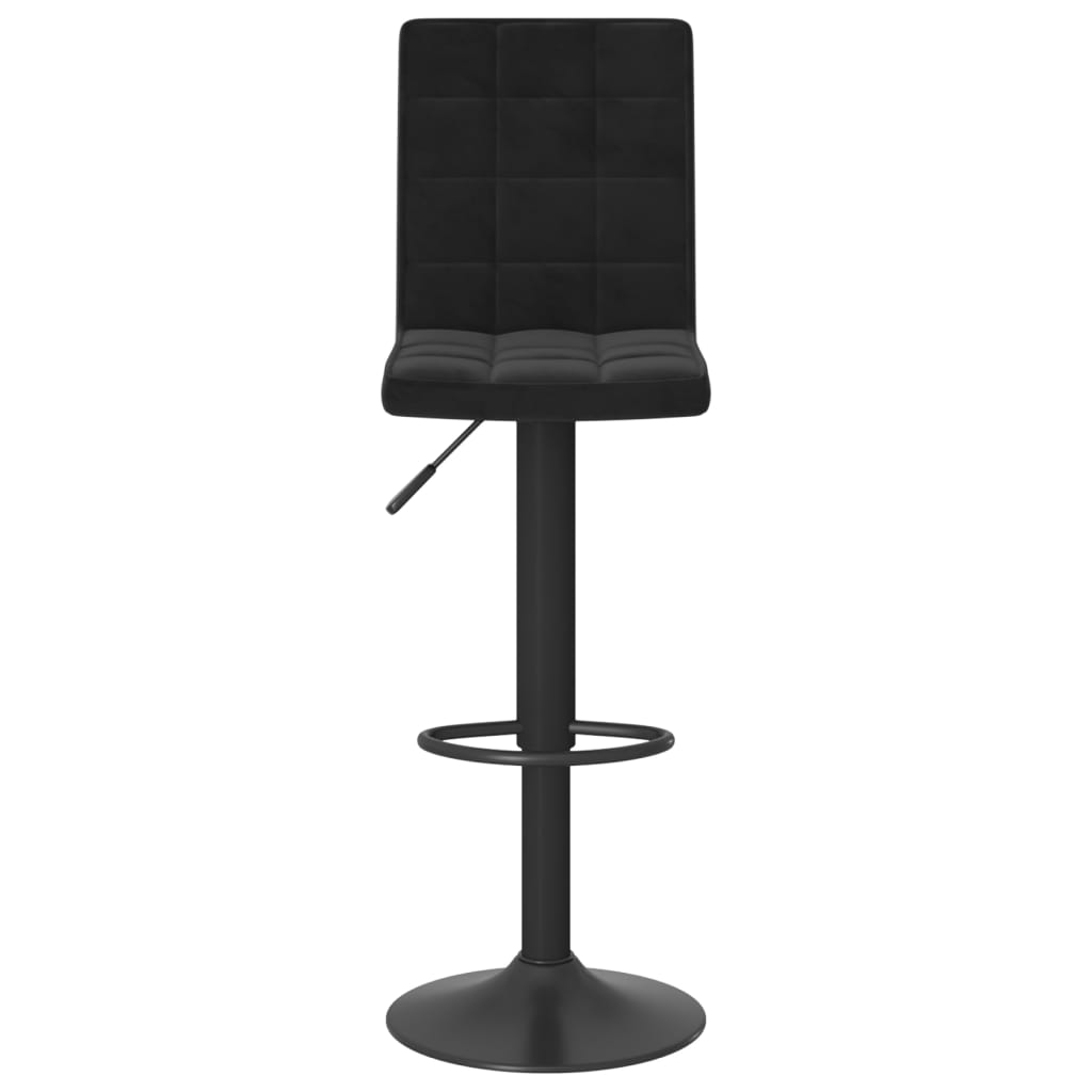 Bar stool black velvet