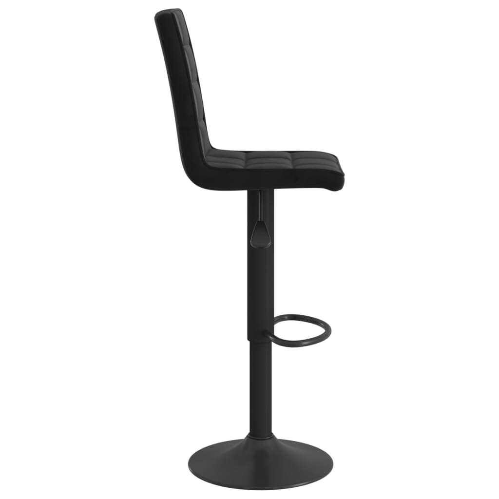Bar stool black velvet