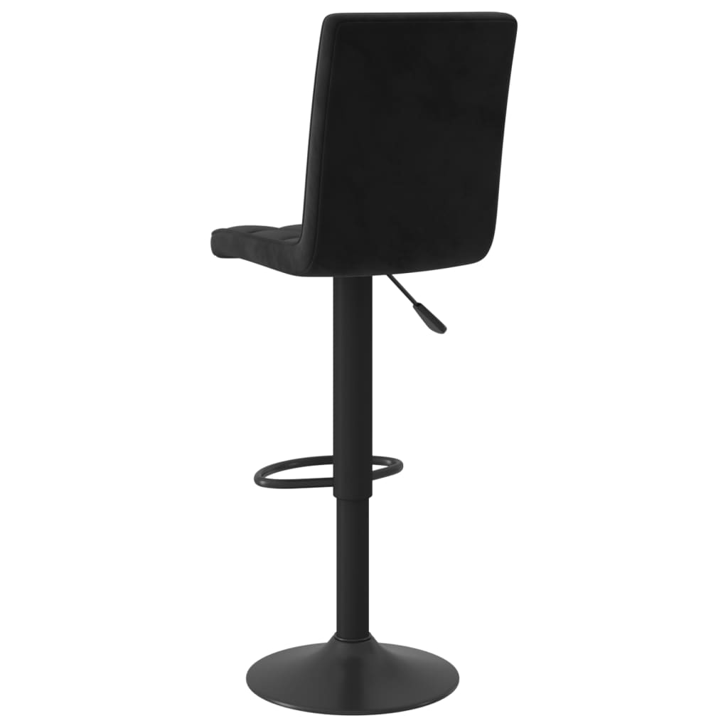 Bar stool black velvet