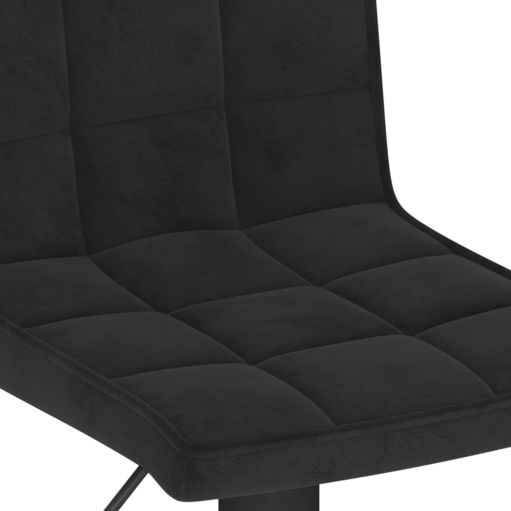 Bar stool black velvet