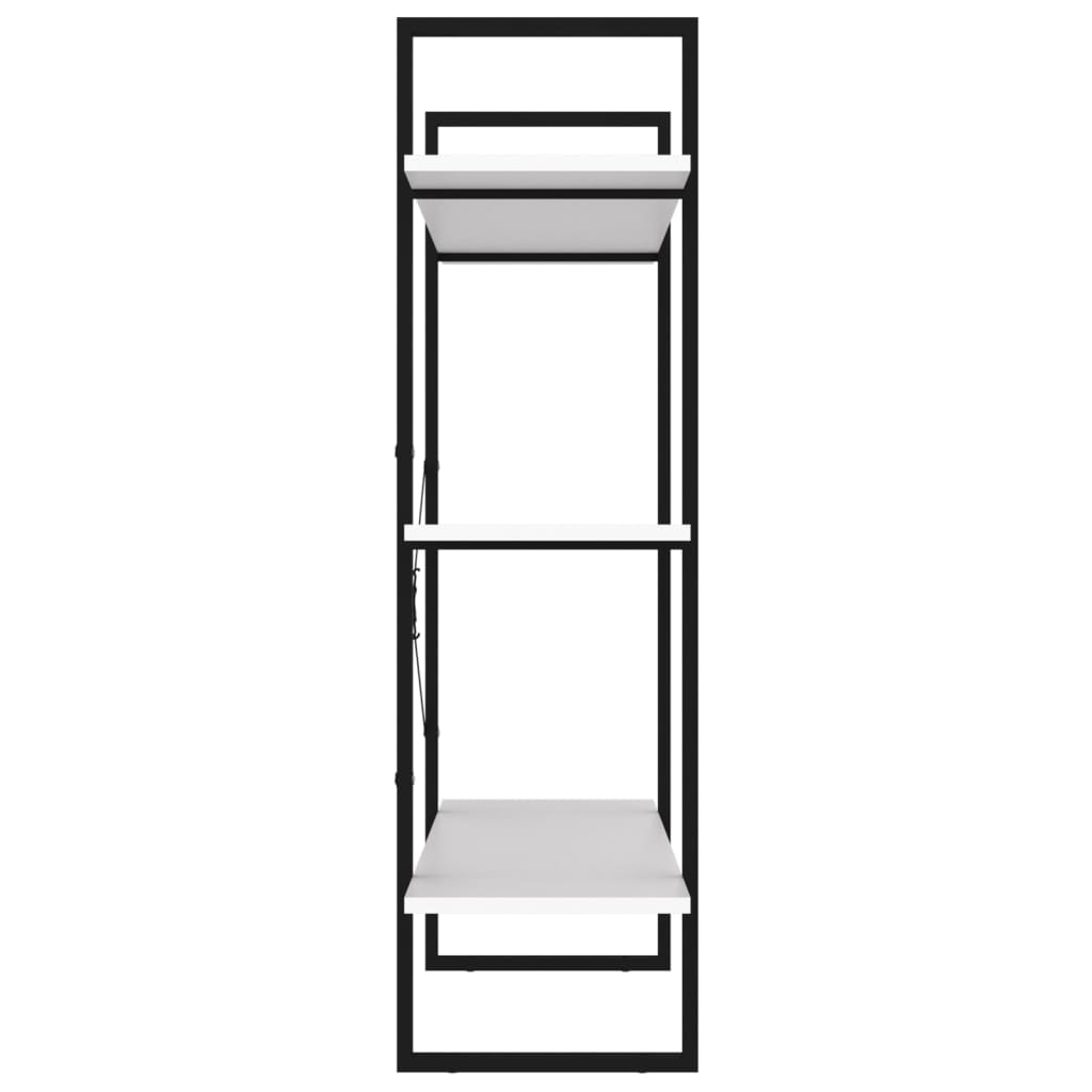 Bibliothèque blanche 100x30x105 cm matière bois