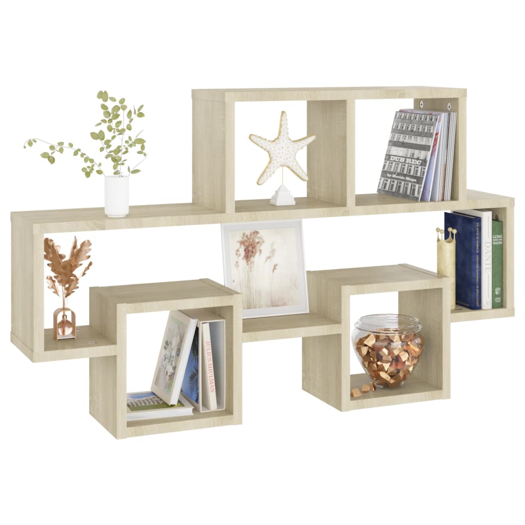 Etagère murale en forme de voiture Chêne Sonoma 82x15x51 cm matériau bois