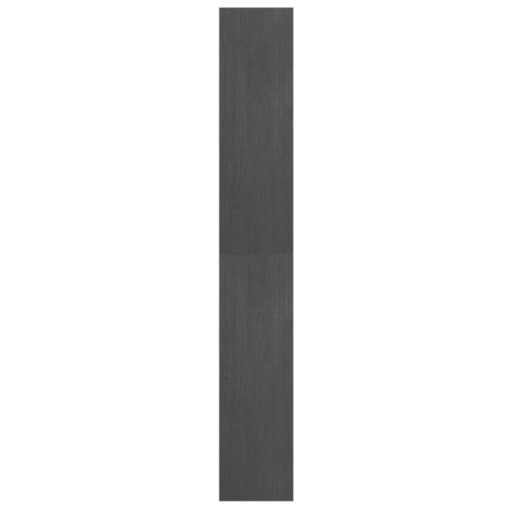 Bibliothèque/séparateur de pièce gris 40x30x199 cm bois de pin massif