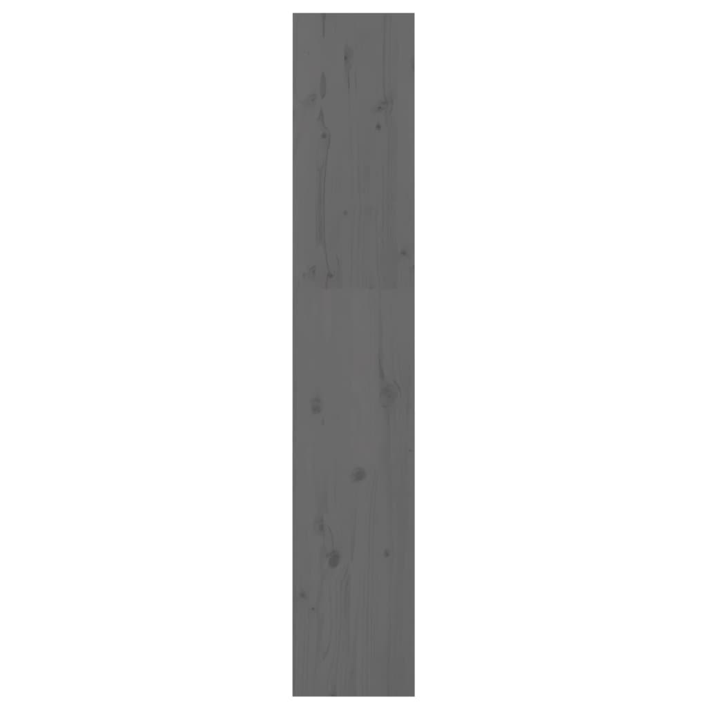 Bibliothèque/séparateur de pièce gris 60x30x167,5 cm bois de pin massif