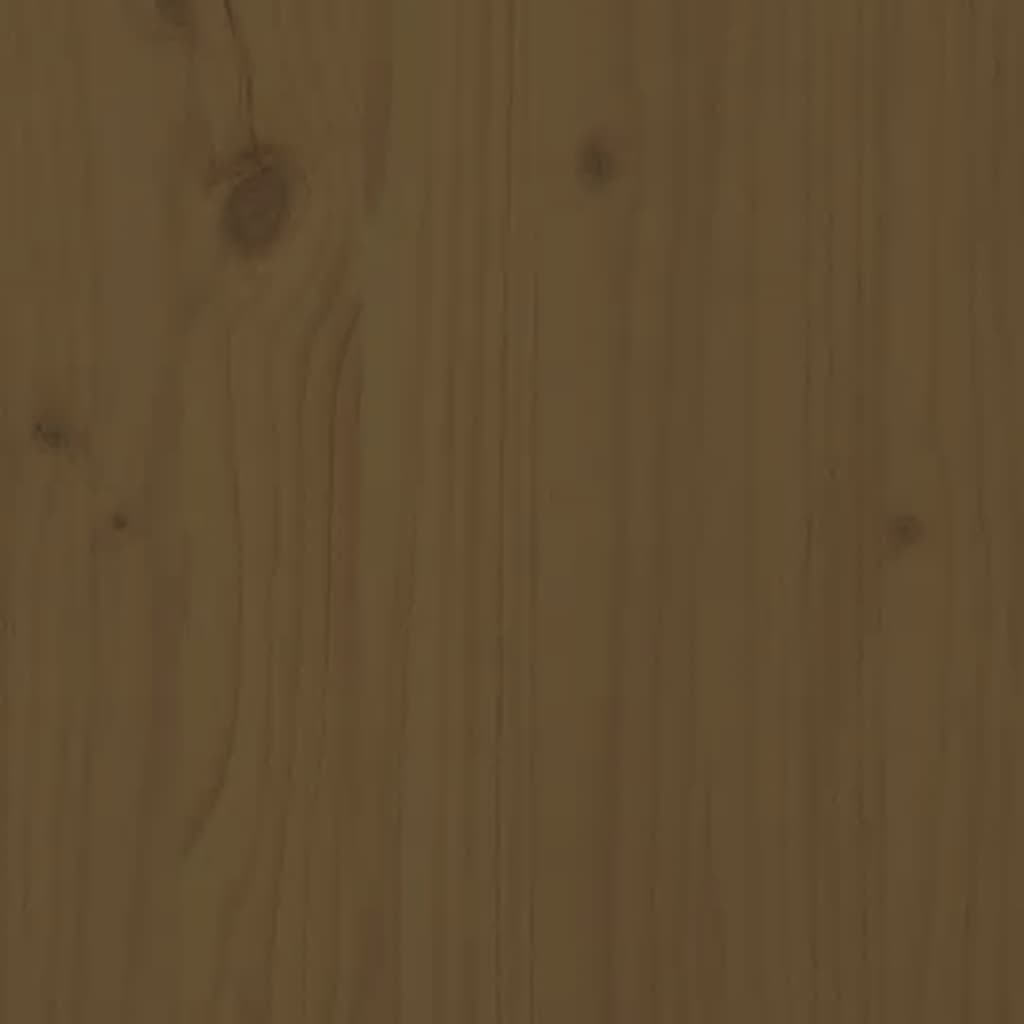 Bookcase/room divider honey brown 80x30x135.5 cm pine wood