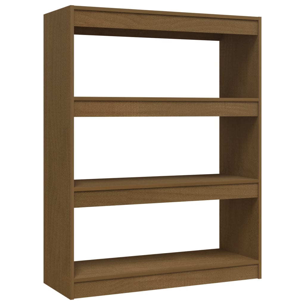 Bibliothèque/séparateur de pièce marron miel 100x30x103 bois de pin massif