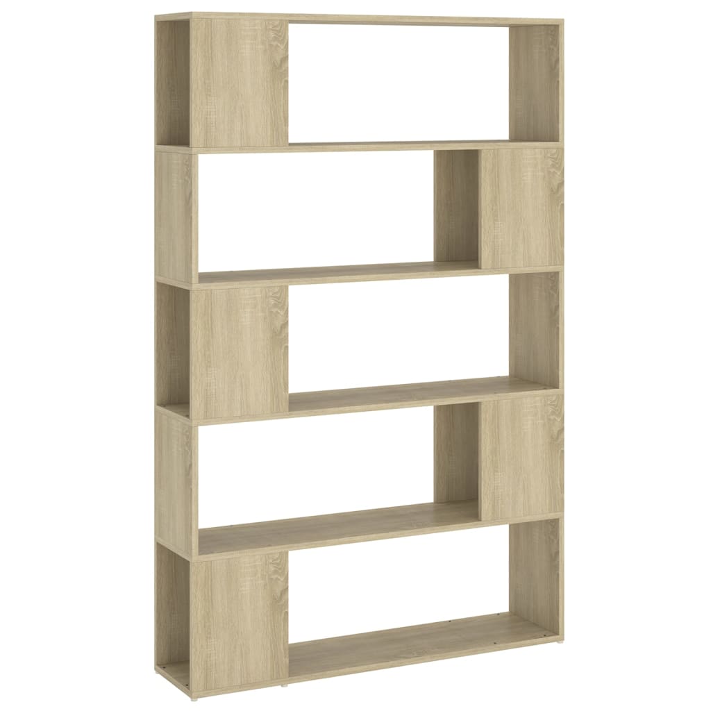 Bibliothèque séparateur de pièce chêne Sonoma 100x24x155 cm matériau bois