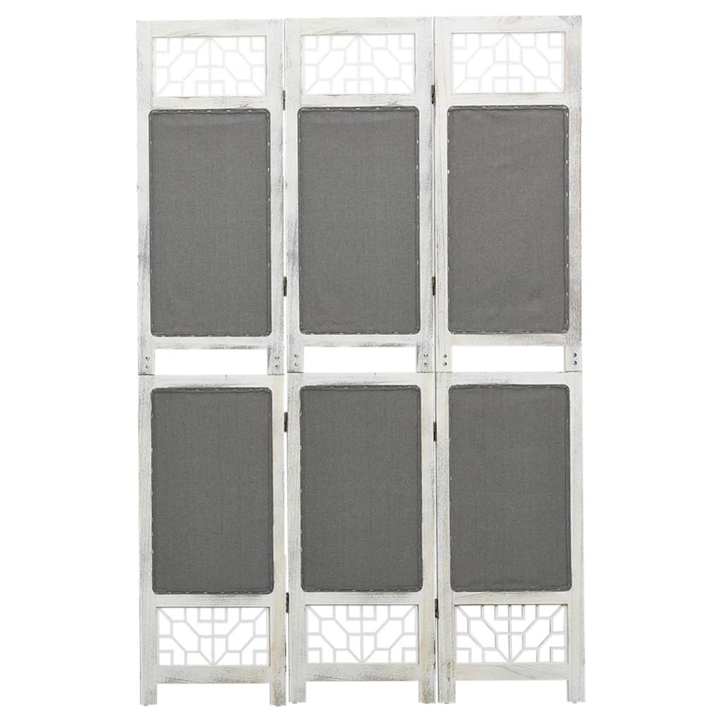 3 pcs. Room divider gray 105x165 cm fabric