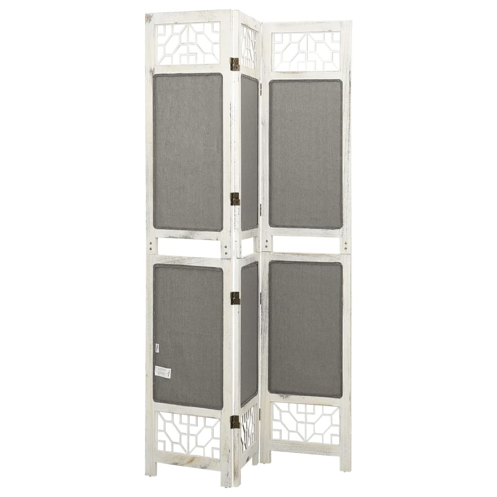 3 pcs. Room divider gray 105x165 cm fabric
