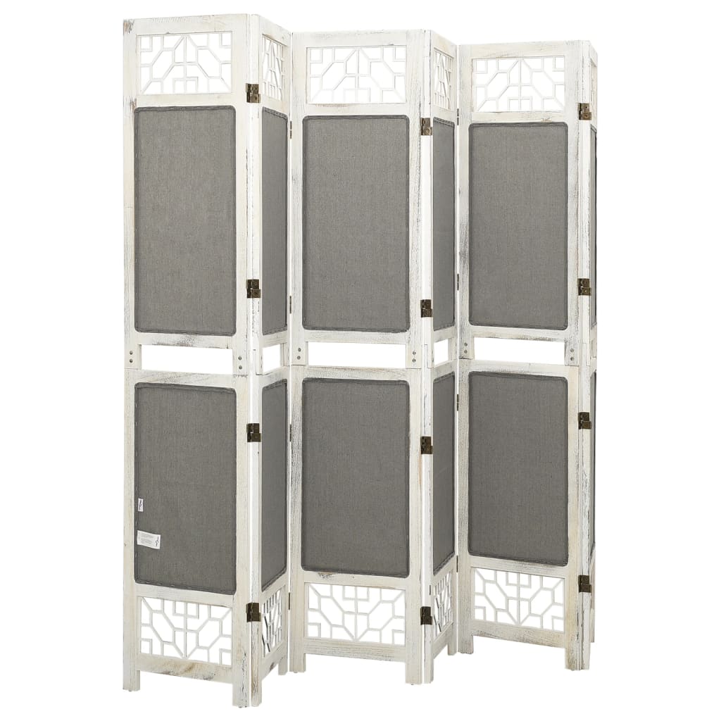 6 pcs. Room divider gray 210x165 cm fabric