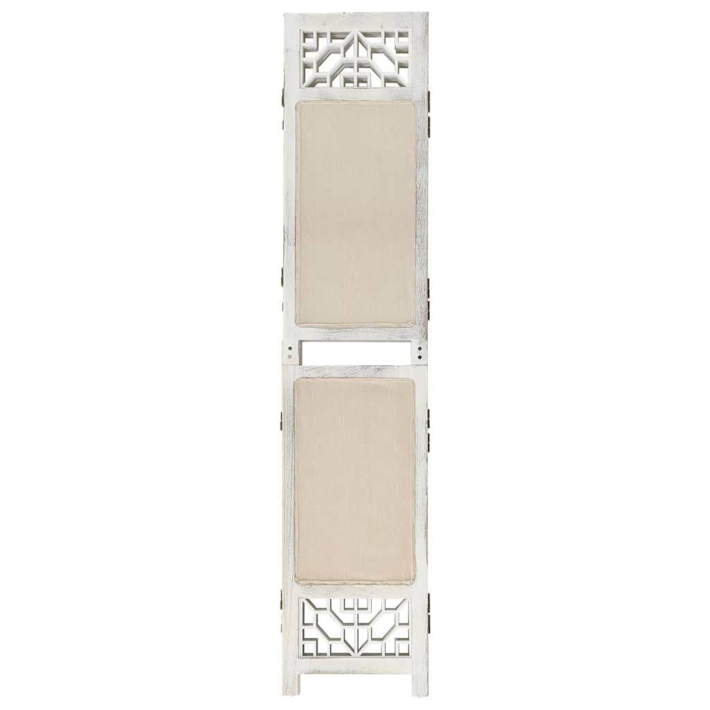 6 pcs. Room divider cream 210x165 cm fabric
