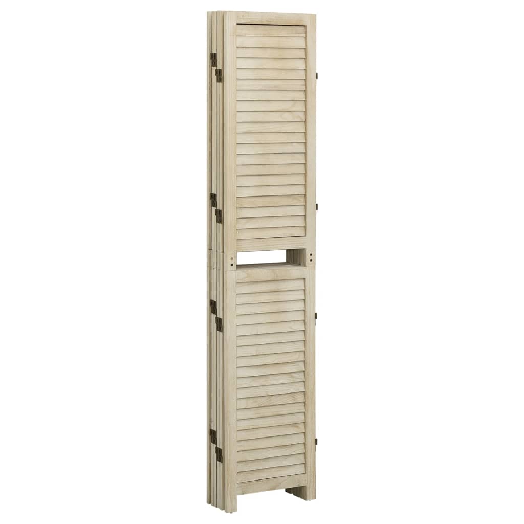 6 pcs. Room divider 210x165 cm solid paulownia wood