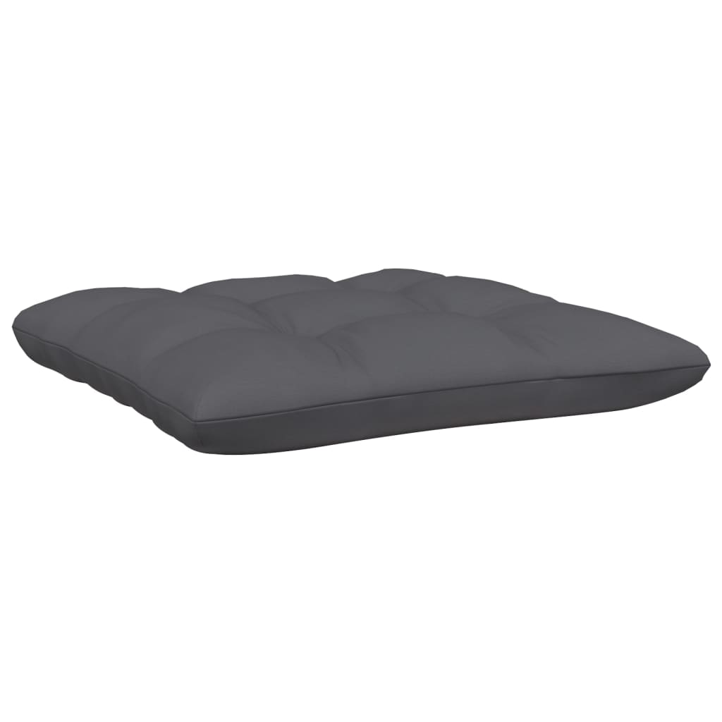 2-seater garden sofa with cushions in black solid pine wood