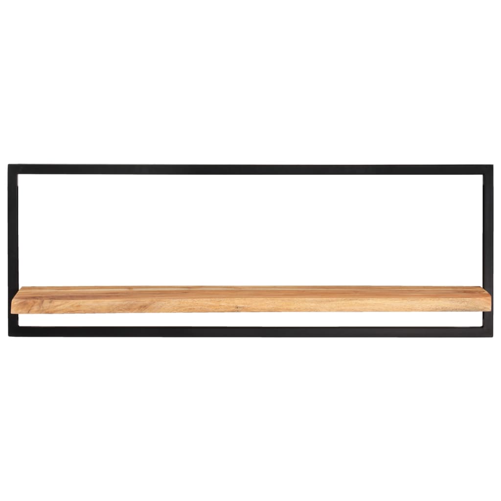 Etagères murales 2 pcs.100x24x35 cm bois d'acacia massif et acier