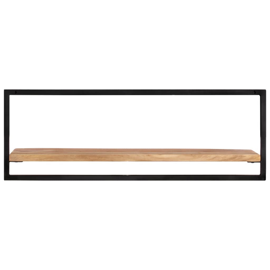 Etagères murales 2 pcs.100x24x35 cm bois d'acacia massif et acier