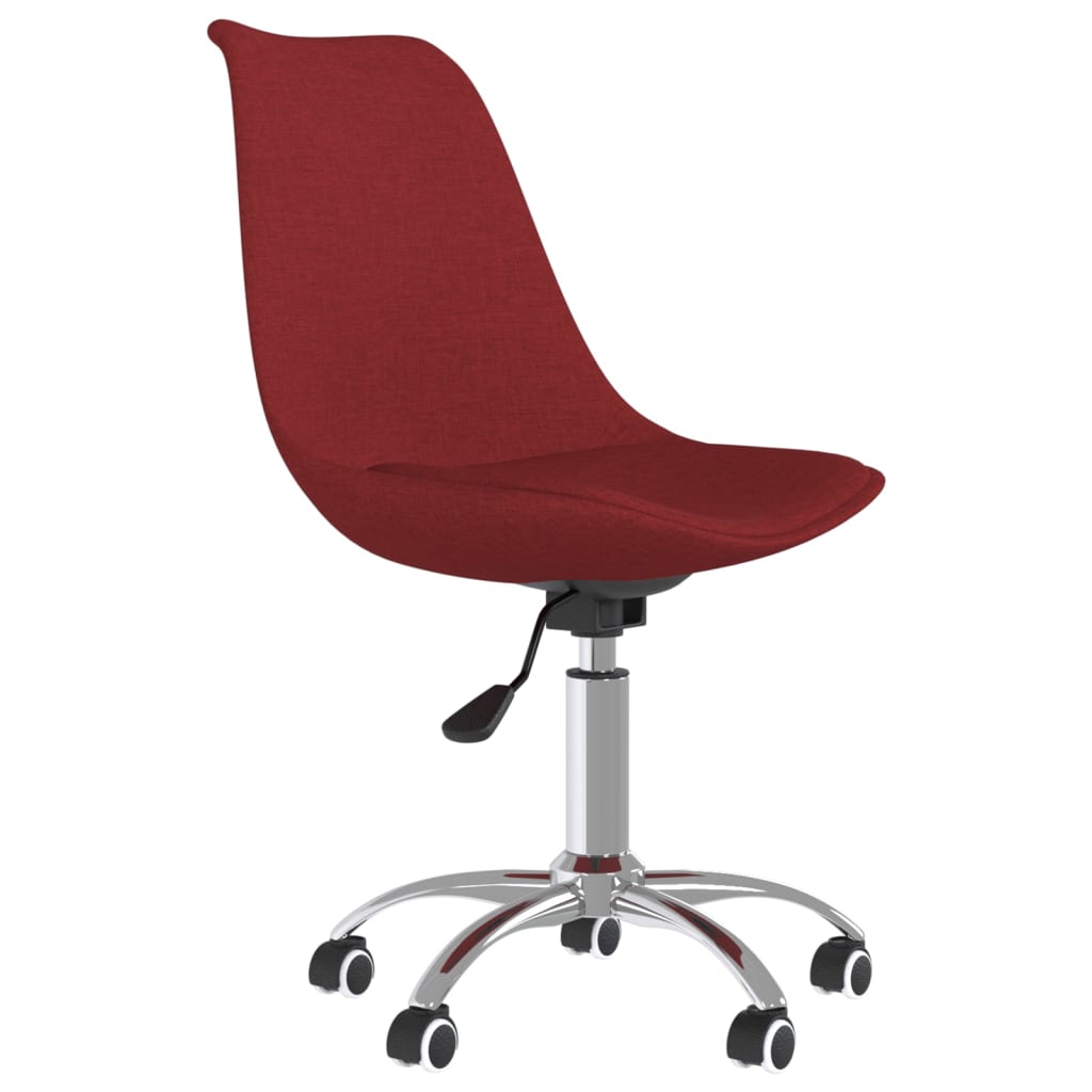 Dining room chairs 2 pieces. Swivel wine red fabric