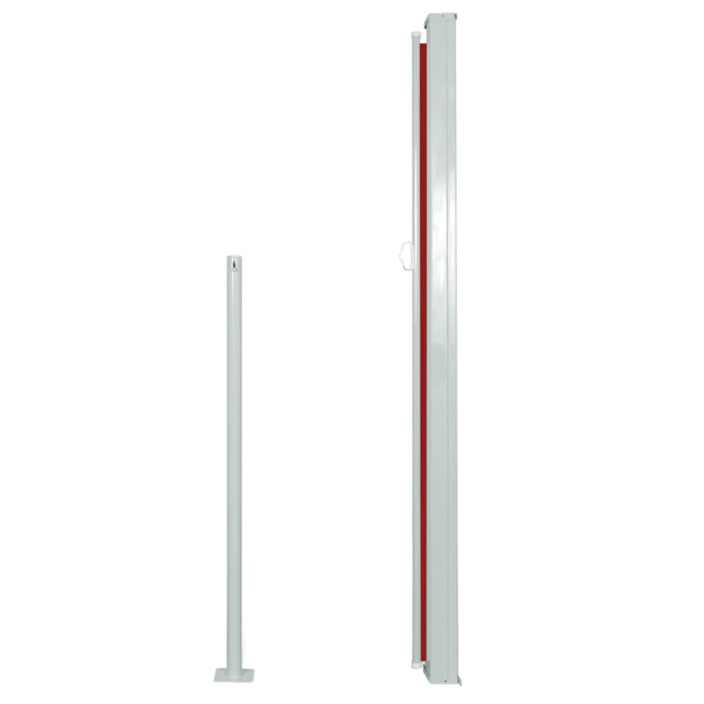 Seitenmarkise Ausziehbar 160x500 cm Rot