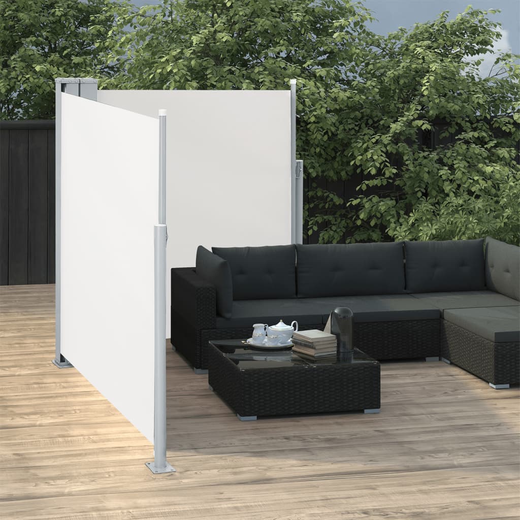 Seitenmarkise Ausziehbar Creme 140x600 cm