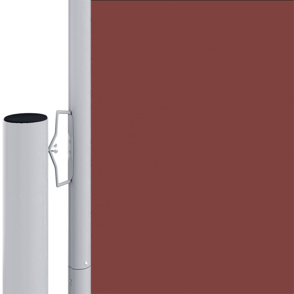 Seitenmarkise Ausziehbar Braun 140x1000 cm