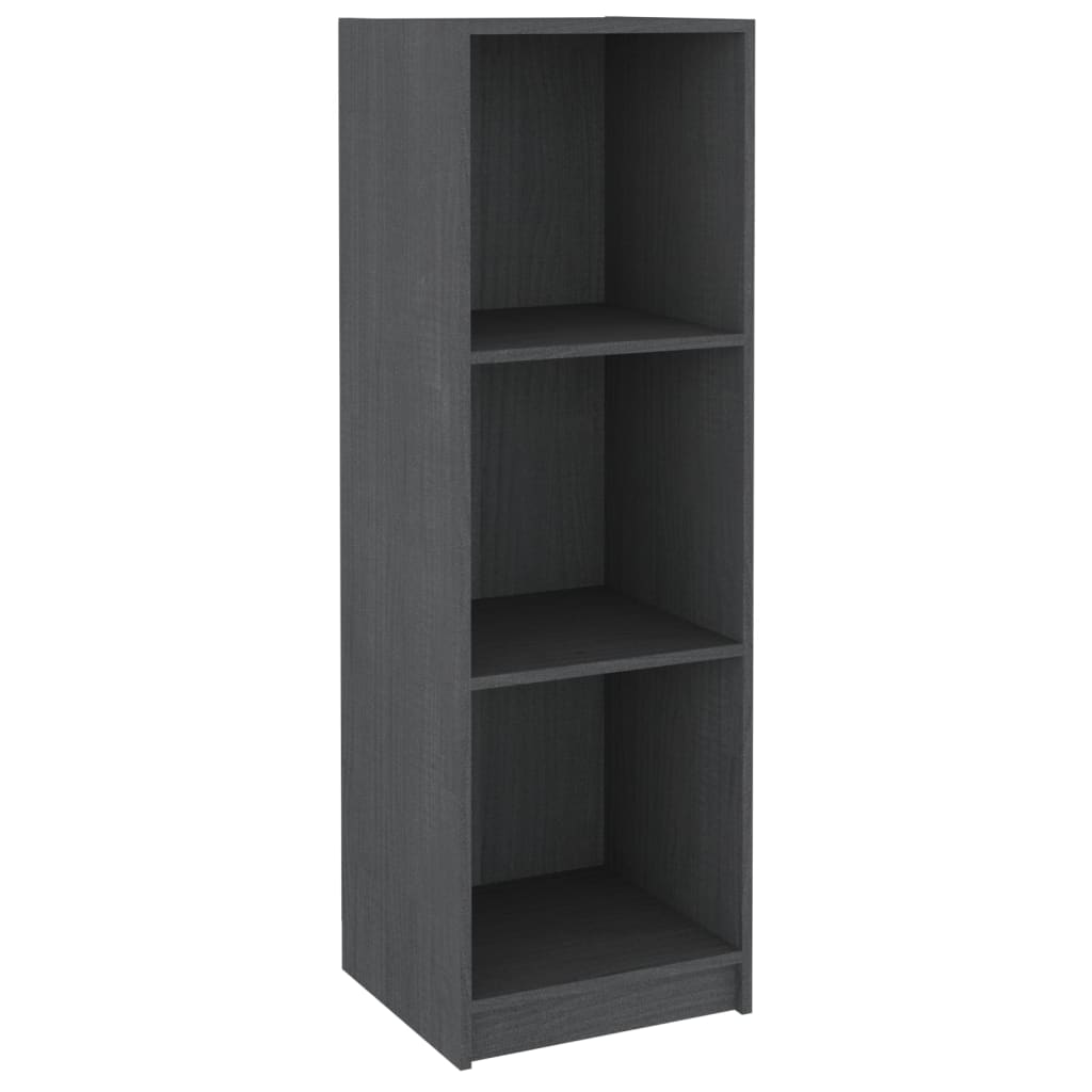 Bibliothèque/séparateur de pièce gris 36x33x110 cm bois de pin massif